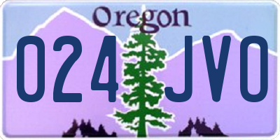 OR license plate 024JVO