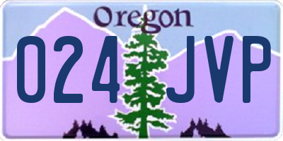 OR license plate 024JVP