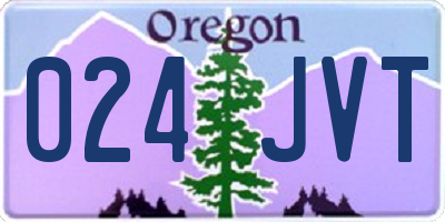 OR license plate 024JVT
