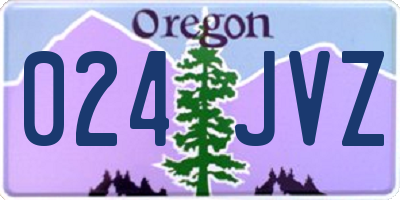 OR license plate 024JVZ