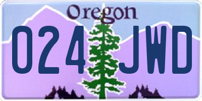 OR license plate 024JWD