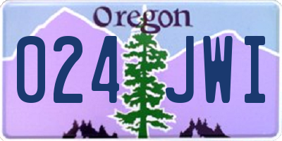 OR license plate 024JWI