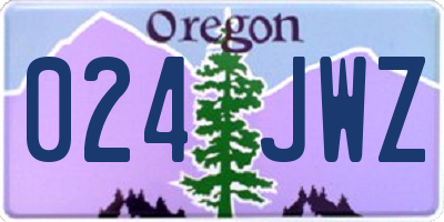 OR license plate 024JWZ