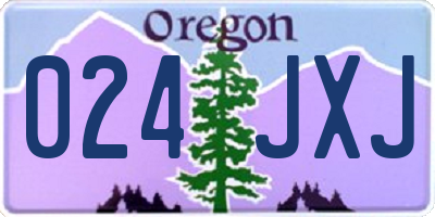 OR license plate 024JXJ