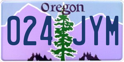 OR license plate 024JYM
