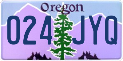 OR license plate 024JYQ
