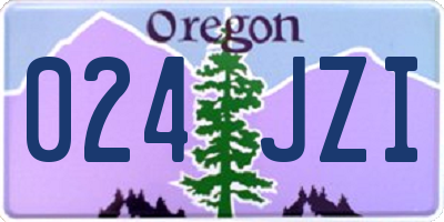 OR license plate 024JZI