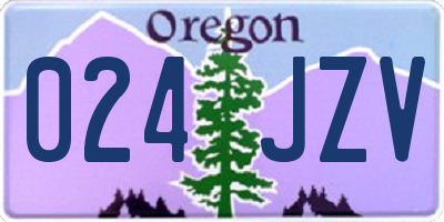 OR license plate 024JZV