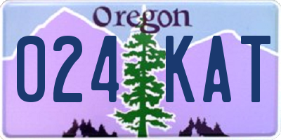 OR license plate 024KAT