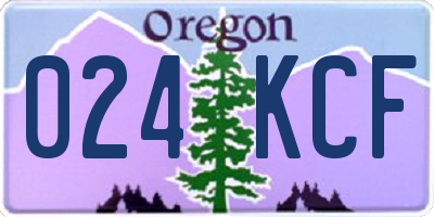 OR license plate 024KCF