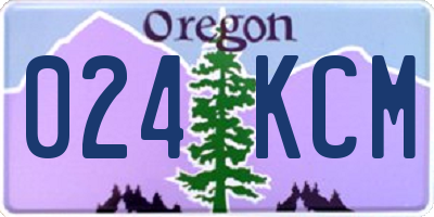 OR license plate 024KCM