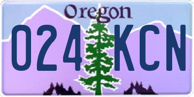 OR license plate 024KCN