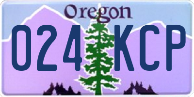 OR license plate 024KCP