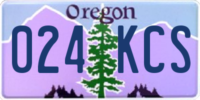 OR license plate 024KCS