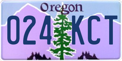 OR license plate 024KCT