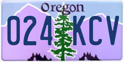 OR license plate 024KCV