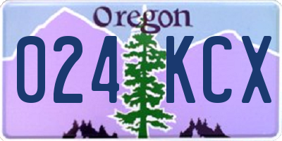 OR license plate 024KCX