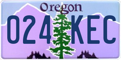 OR license plate 024KEC