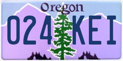 OR license plate 024KEI