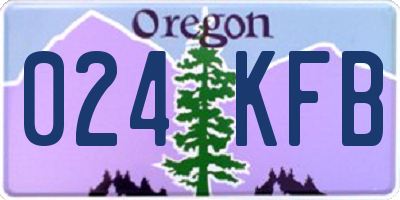 OR license plate 024KFB
