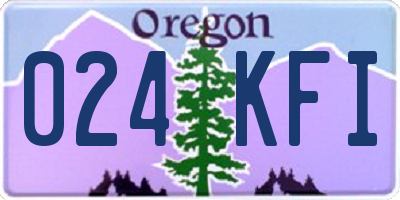 OR license plate 024KFI