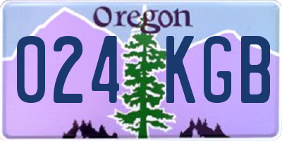 OR license plate 024KGB