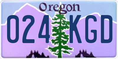 OR license plate 024KGD