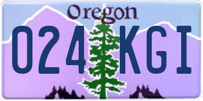 OR license plate 024KGI