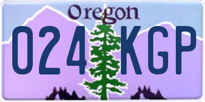 OR license plate 024KGP