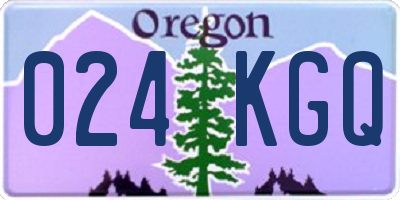 OR license plate 024KGQ