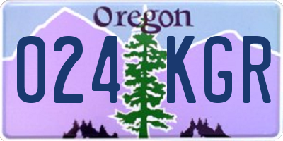 OR license plate 024KGR