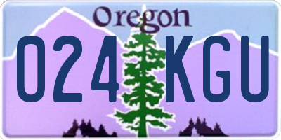 OR license plate 024KGU