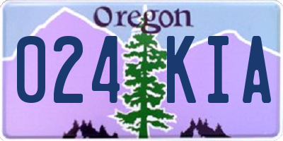OR license plate 024KIA