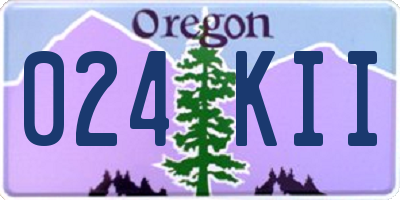 OR license plate 024KII