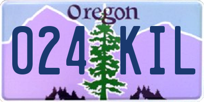 OR license plate 024KIL