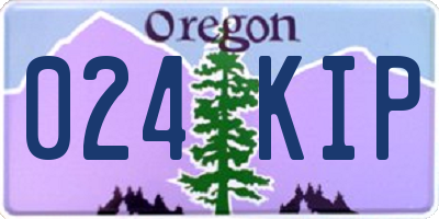 OR license plate 024KIP