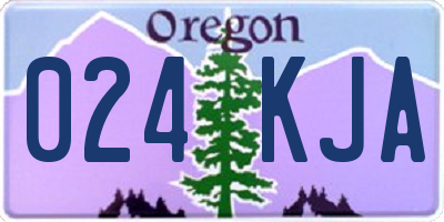OR license plate 024KJA