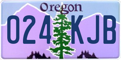 OR license plate 024KJB