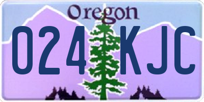 OR license plate 024KJC
