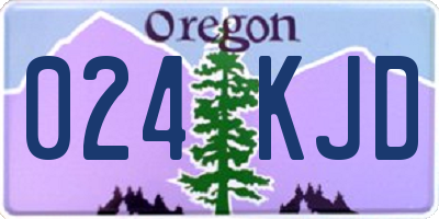OR license plate 024KJD