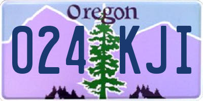 OR license plate 024KJI