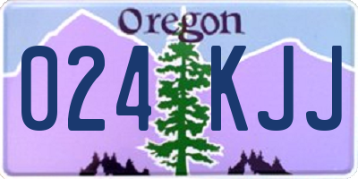 OR license plate 024KJJ
