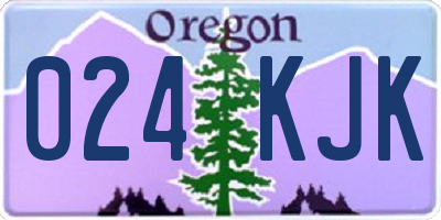 OR license plate 024KJK