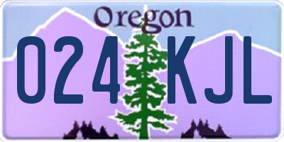 OR license plate 024KJL