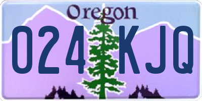 OR license plate 024KJQ