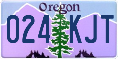 OR license plate 024KJT