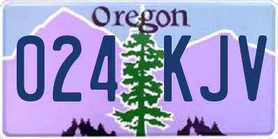 OR license plate 024KJV