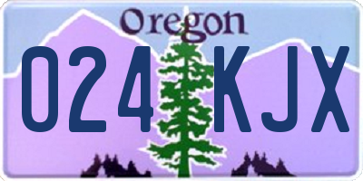 OR license plate 024KJX