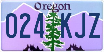 OR license plate 024KJZ