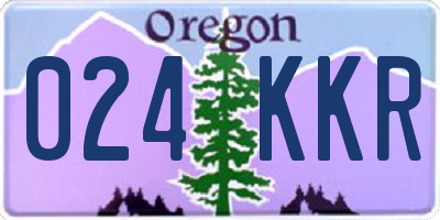 OR license plate 024KKR